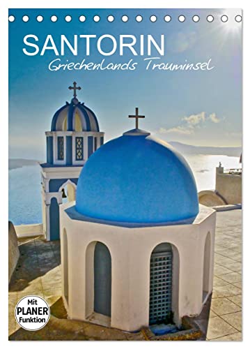 Santorin - Trauminsel Griechenlands (Tischkalender 2024 DIN A5 hoch), CALVENDO Monatskalender von CALVENDO