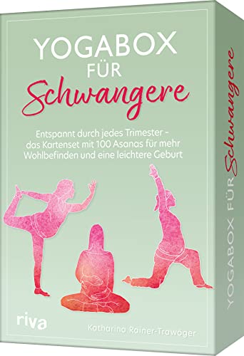 Yogabox für Schwangere: Entspannt durch jedes Trimester – das Kartenset mit 100 Asanas für mehr Wohlbefinden und eine leichtere Geburt. Begleitbuch mit Sequenzen gegen die häufigsten Beschwerden von RIVA