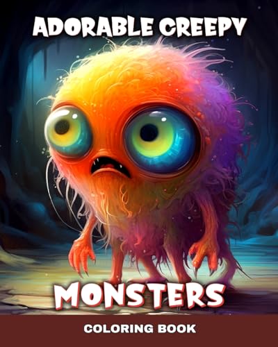 Adorable Creepy Monsters Coloring Book: Cute Mini Monsters, Fantasy Creatures to Color for Adults and Teens von Blurb