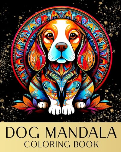 Dog Mandala Coloring Book: Zen Coloring Pages For Mindful People with Dog Portraits and Mandala Patterns von Blurb