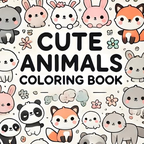 100 Cute Animals: Coloring Book for Adults and Kids, Bold and Easy, Simple and Big Designs for Relaxation Featuring Animals, Landscape, Flowers, ... Things And Many More (Bold & Easy Coloring) von Independently published