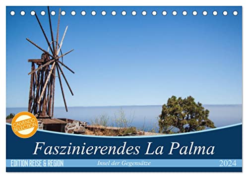 Faszinierendes La Palma (Tischkalender 2024 DIN A5 quer), CALVENDO Monatskalender