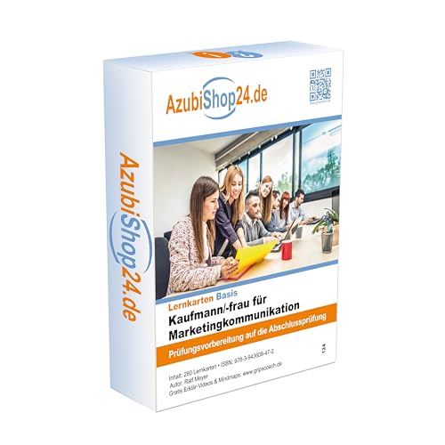 Lernkarten Kaufmann für Marketingkommunikation Prüfungswissen: Prüfungsvorbereitung auf die Abschlussprüfung von Princoso GmbH