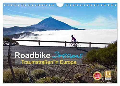 Roadbike Dreams. Traumstraßen in Europa (Wandkalender 2024 DIN A4 quer), CALVENDO Monatskalender von CALVENDO