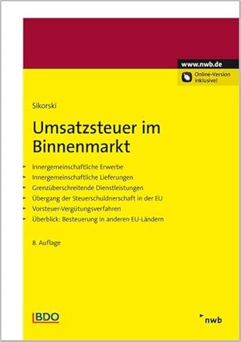Umsatzsteuer im Binnenmarkt von NWB Verlag