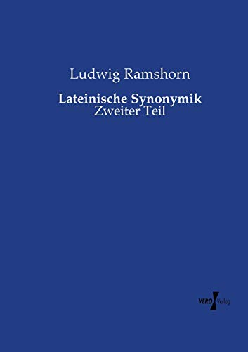 Lateinische Synonymik: Zweiter Teil von Vero Verlag