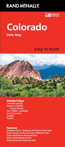 Rand McNally Easy to Read: Colorado State Map Rand McNally Easy to Read: Colorado State Map