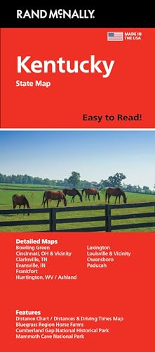 Rand McNally Easy to Read: Kentucky State Map Rand McNally Easy to Read: Kentucky State Map