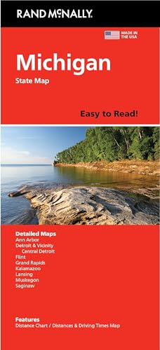 Rand McNally Easy to Read: Michigan State Map Rand McNally Easy to Read: Michigan State Map
