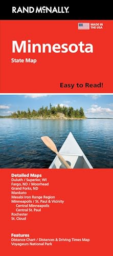 Rand McNally Easy to Read: Minnesota State Map Rand McNally Easy to Read: Minnesota State Map