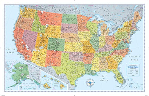 Rand McNally Signature United States Wall Map - Laminated Rand McNally Signature United States Wall Map - Laminated