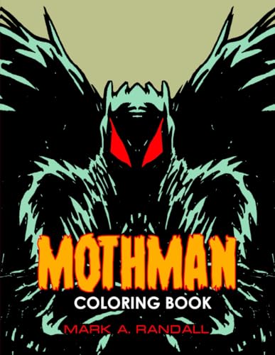 Mothman Coloring Book: Detailed Grayscale and Line Art Illustrations For Kids and Adults von Independently published