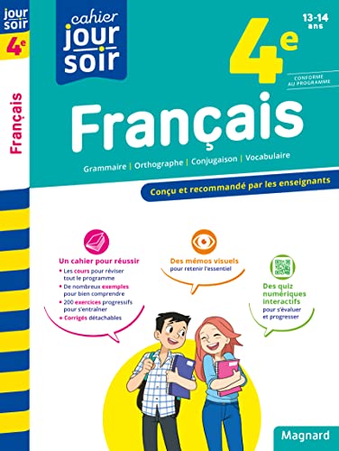Français 4e - Cahier Jour Soir: Conçu et recommandé par les enseignants von MAGNARD