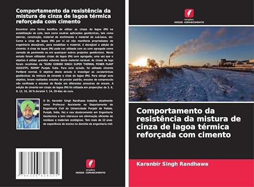 Comportamento da resistência da mistura de cinza de lagoa térmica reforçada com cimento von Edições Nosso Conhecimento