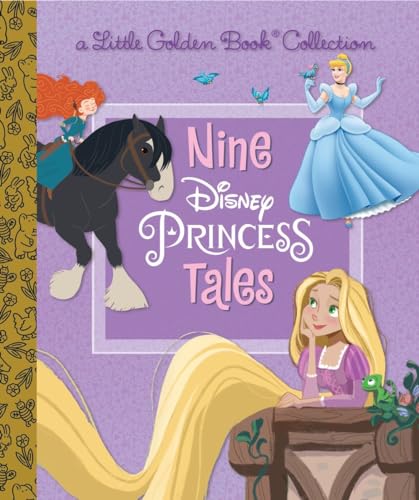 Nine Disney Princess Tales (Disney Princess) (Little Golden Book Collection)