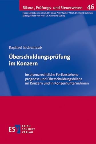 Überschuldungsprüfung im Konzern: Insolvenzrechtliche Fortbestehensprognose und Überschuldungsbilanz im Konzern und in Konzernunternehmen (Bilanz-, Prüfungs- und Steuerwesen, Band 46) von Erich Schmidt Verlag GmbH & Co
