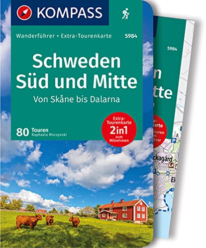 KOMPASS Wanderführer Schweden Süd und Mitte, Von Skåne bis Dalarna, 80 Touren: mit Extra-Tourenkarte, GPX-Daten zum Download