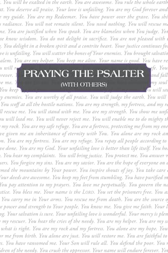 Praying the Psalter (With Others) von WestBow Press
