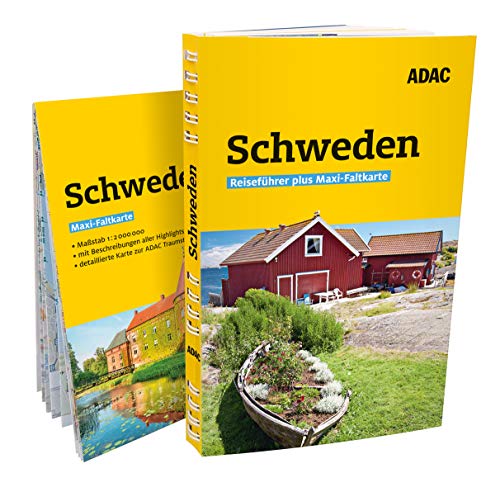 ADAC Reiseführer plus Schweden: Mit Maxi-Faltkarte und praktischer Spiralbindung