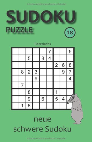 Sudoku Puzzle 18: neue schwere Sudoku von udv