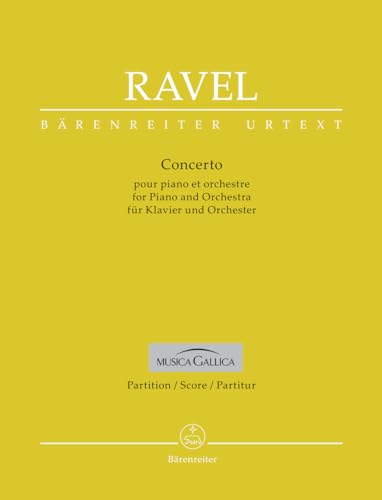 Concerto für Klavier und Orchester. Partitur, Urtextausgabe. BÄRENREITER URTEXT von Bärenreiter Verlag