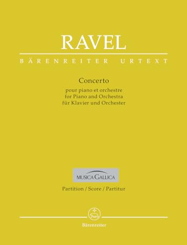 Concerto für Klavier und Orchester. Partitur, Urtextausgabe. BÄRENREITER URTEXT