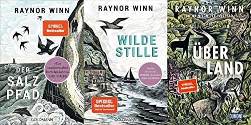 Raynor Winn: Der Salzpfad + Wilde Stille + Überland im Set plus 1 exklusives Postkartenset