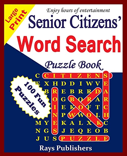 Senior Citizens' word search puzzle book von CREATESPACE