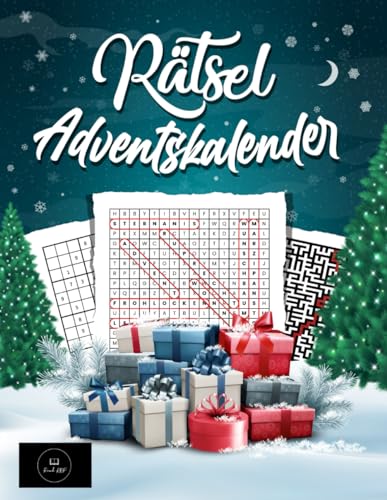 Rätsel Adventskalender: Adventskalender für Erwachsene mit Sudoku, Wortsuche und vielem mehr