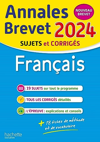 Annales BREVET 2024 - Français: Sujets et corrigés von HACHETTE EDUC