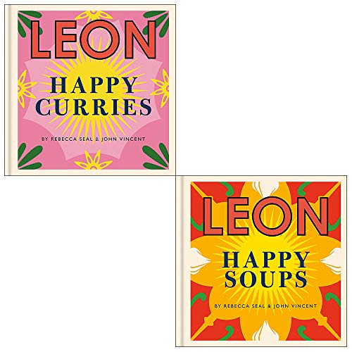 Leon Happy Curries, Happy Soups 2 Books Collection Set By Rebecca Seal and John Vincent