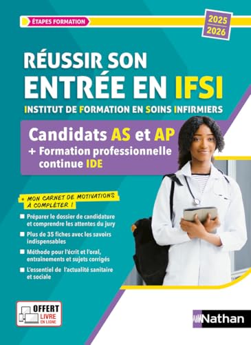Réussir son entrée en IFSI - Candidats AS et AP + formation professionnelle continue (FPC) IDE von NATHAN
