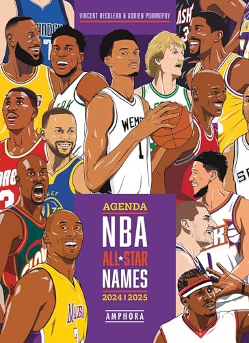 Agenda illustré NBA ALL STAR NAMES septembre 2024 - septembre 2025 von AMPHORA
