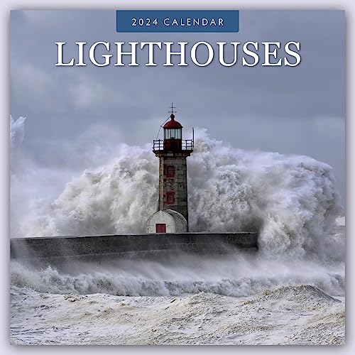 Lighthouses – Leuchttürme 2024 – 16-Monatskalender: Original Red Robin Publishing Ltd-Kalender [Mehrsprachig] [Kalender] (Wall-Kalender) von Brown Trout-Auslieferer Flechsig