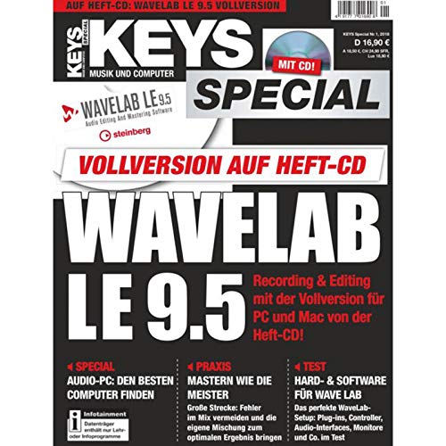 Keys Special Wavelab LE 9.5 Vollversion, m. CD-ROM