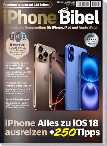 iPhone Bibel 2025 - iPhone - iPad und Apple Watch - iOS 18 - iPhone 16 - 250 Tipps iPhone Bibel 2025 - iPhone - iPad und Apple Watch - iOS 18 - iPhone 16 - 250 Tipps von falkemedia
