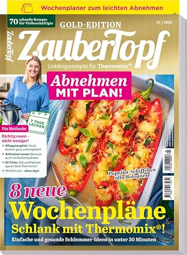 Mein Zaubertopf Gold Edition 01/25 - Abnehmen mit Plan für ® TM5® TM31 TM6 - 8 neue Wochenpläne von falkemedia GmbH
