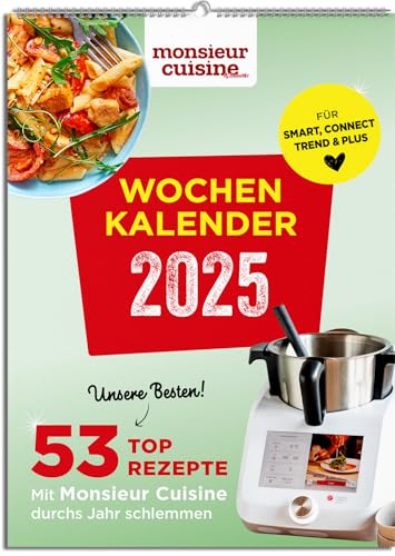 Monsieur Cuisine Wochenkalender 2025 by Zaubermix – Küchenkalender – mit Notizfeld – Wandkalender - pro Woche 1 Rezept – Format DIN A 4 – Spiralbindung – 53 saisonale Rezepte für den Monsieur Cuisine Monsieur Cuisine Wochenkalender 2025 by Zaubermix – Küchenkalender – mit Notizfeld – Wandkalender - pro Woche 1 Rezept – Format DIN A 4 – Spiralbindung – 53 saisonale Rezepte für den Monsieur Cuisine von falkemedia GmbH