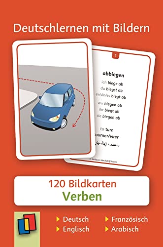 Verben: 120 Bildkarten auf Deutsch, Englisch, Französisch und Arabisch (Deutschlernen mit Bildern) von Verlag An Der Ruhr