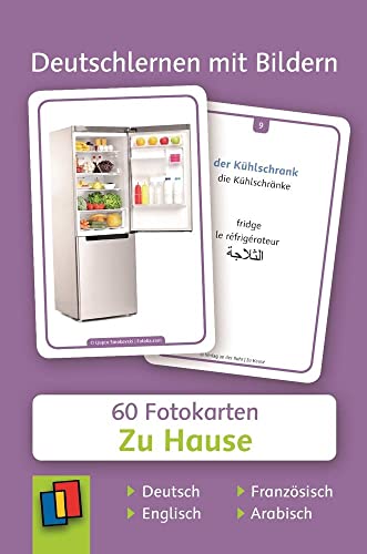 Zu Hause: 60 Fotokarten auf Deutsch, Englisch, Französisch und Arabisch (Deutschlernen mit Bildern) von Verlag An Der Ruhr