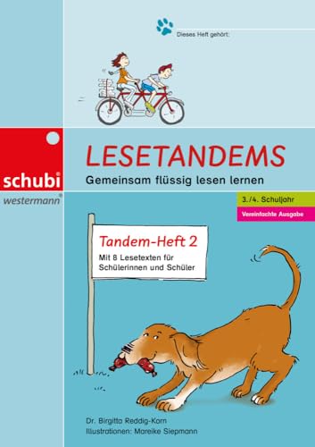 Lesetandems - Gemeinsam flüssig lesen lernen: Vereinfachte Ausgabe, Tandemheft 2 (3./4. Schuljahr) (Lesetandems und Lesetheater - mit Karamello lesen lernen)