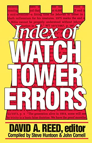 Index of Watchtower Errors 1879 to 1989