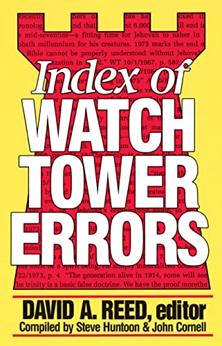 Index of Watchtower Errors 1879 to 1989 von Baker Books