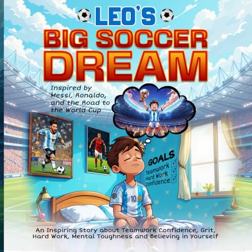 Leo’s Big Soccer Dream: Inspired By Messi, Ronaldo and the Road to the World Cup: An Inspiring Story About Teamwork, Confidence, Grit, Hard Work, Mental Toughness and Believing in Yourself von Independently published