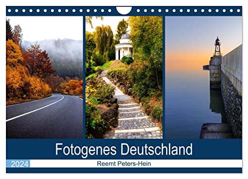 Fotogenes Deutschland (Wandkalender 2024 DIN A4 quer), CALVENDO Monatskalender