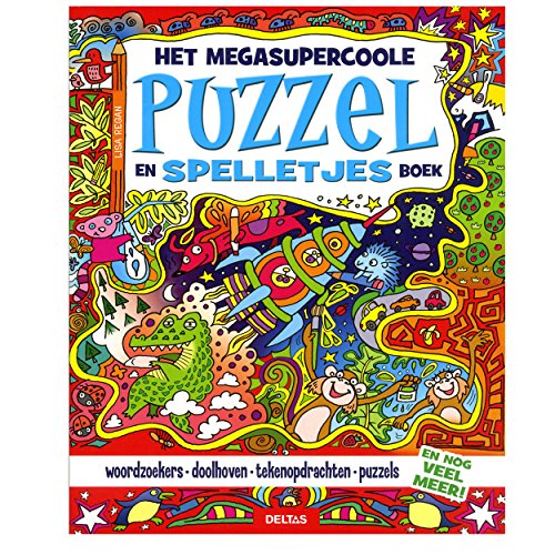 Het megasupercoole puzzel en spelletjesboek: Woordzoekers - doolhoven - tekenopdrachten - puzzels en NOG VEEL MEER!