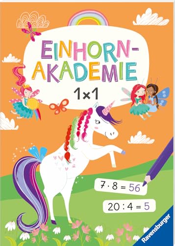 Ravensburger Einhorn Akademie 1x1 - Rätselbuch ab 7 Jahre, Einmaleins lernen, Einhorn Buch Ravensburger Einhorn Akademie 1x1 - Rätselbuch ab 7 Jahre, Einmaleins lernen, Einhorn Buch