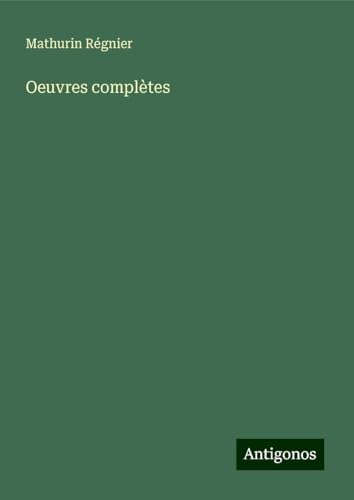 Oeuvres complètes von Antigonos Verlag