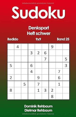 Redido Sudoku Heft schwer | Denksport | 9x9 | Band 25