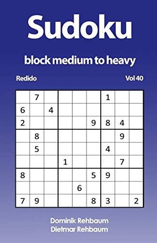 Redido Sudoku block medium to heavy | Volume 40 Redido Sudoku block medium to heavy | Volume 40